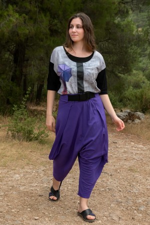 Kemer Detay Şalvar Kombin